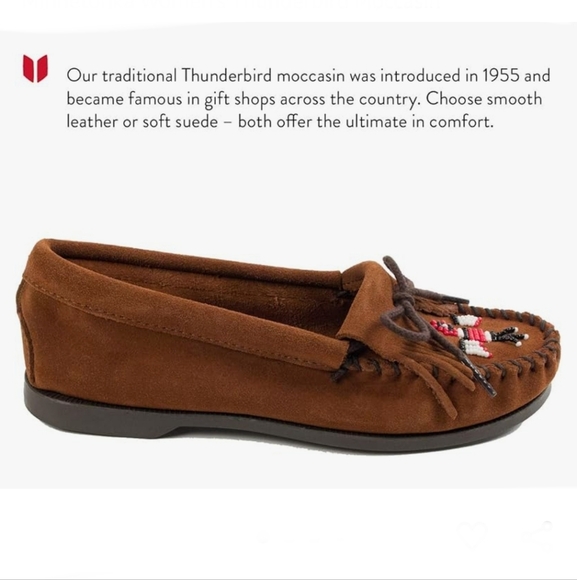 EUC Minnetonka Women's Thunderbird Moccasins, Brown Suede, Sz 6 - Picture 2 of 13